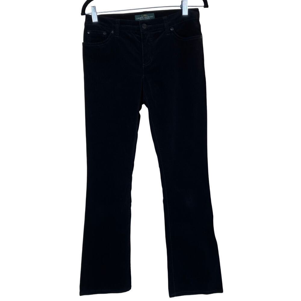 L-Ralph Lauren Sz 4 Modern Bootcut Corduroy Pants Low Rise Preppy Academia